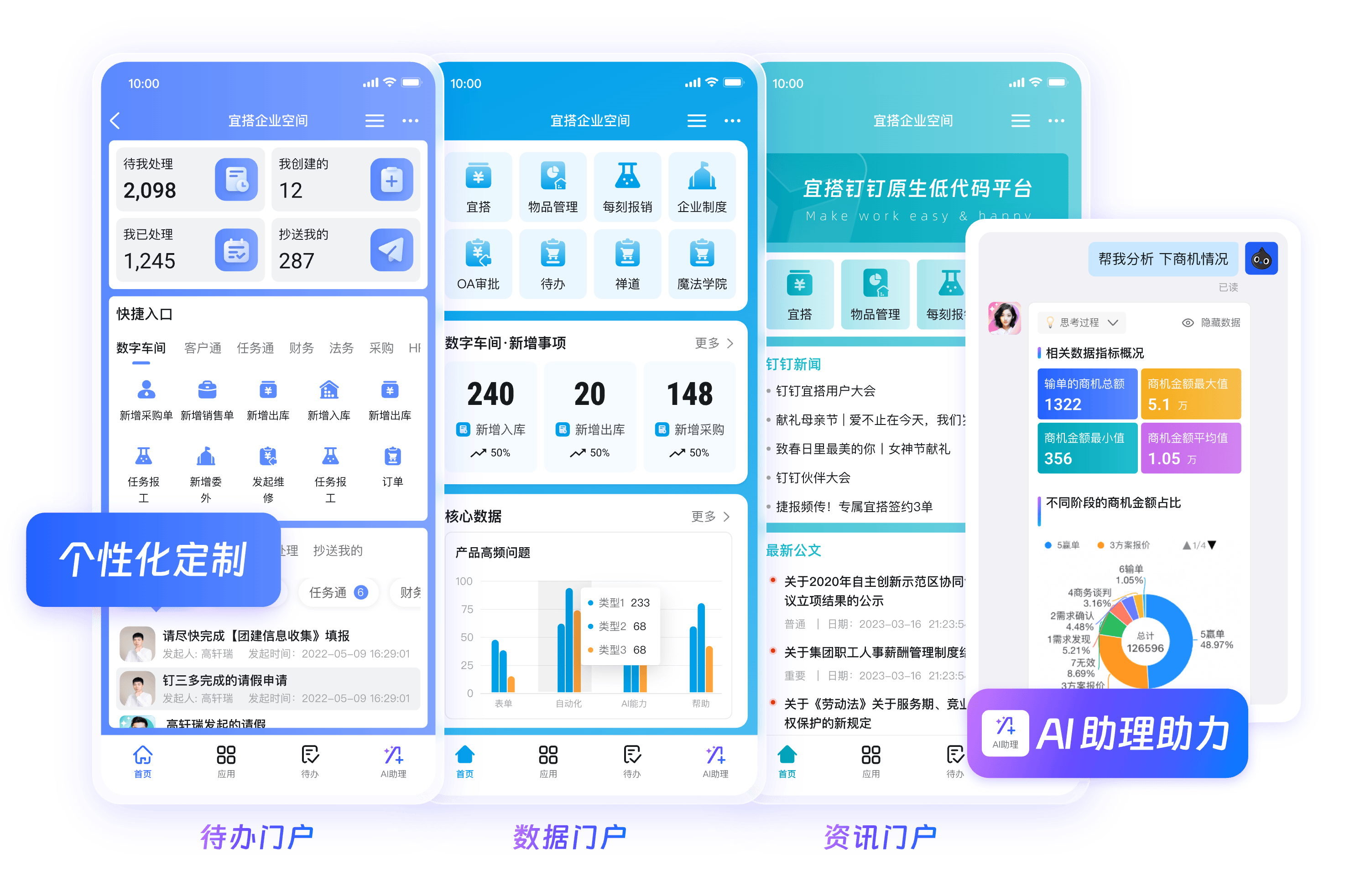 钉钉仓储协同产品界面
